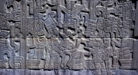 Las detalladas y minúsculas pinturas que decoran los taludes, tableros, molduras y cornisas del Edificio I de El Tajín, Veracruz, en el Golfo de México, las cuales constituyen los murales […]